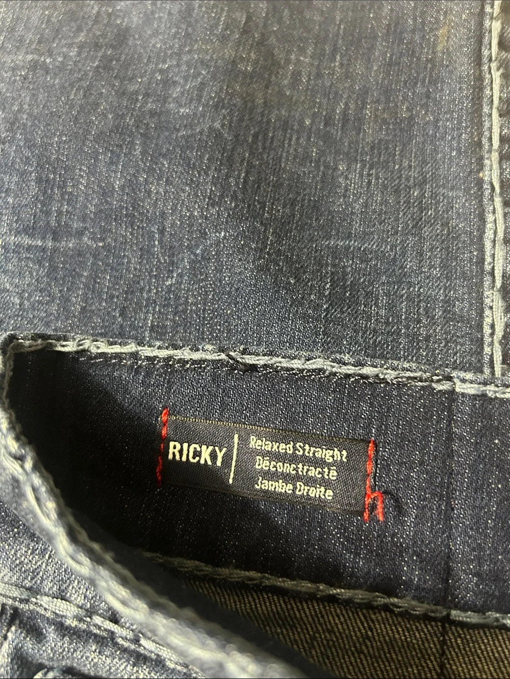 True Religion Slim Straight Faded Blue Jeans